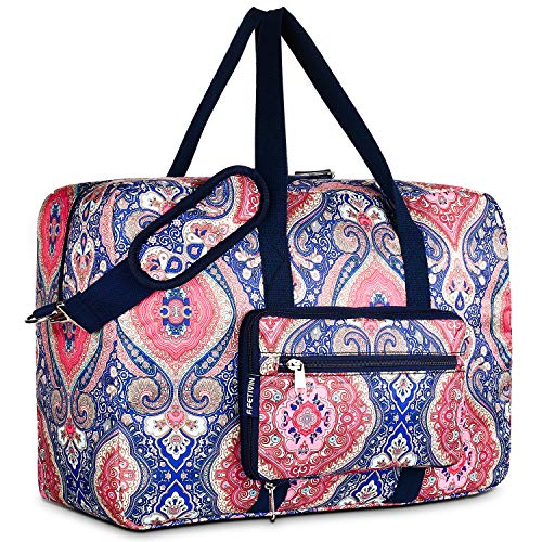 F.FETIVIN Weekender Bag Carry On Bag Travel Duffle Bag Medium Overnight