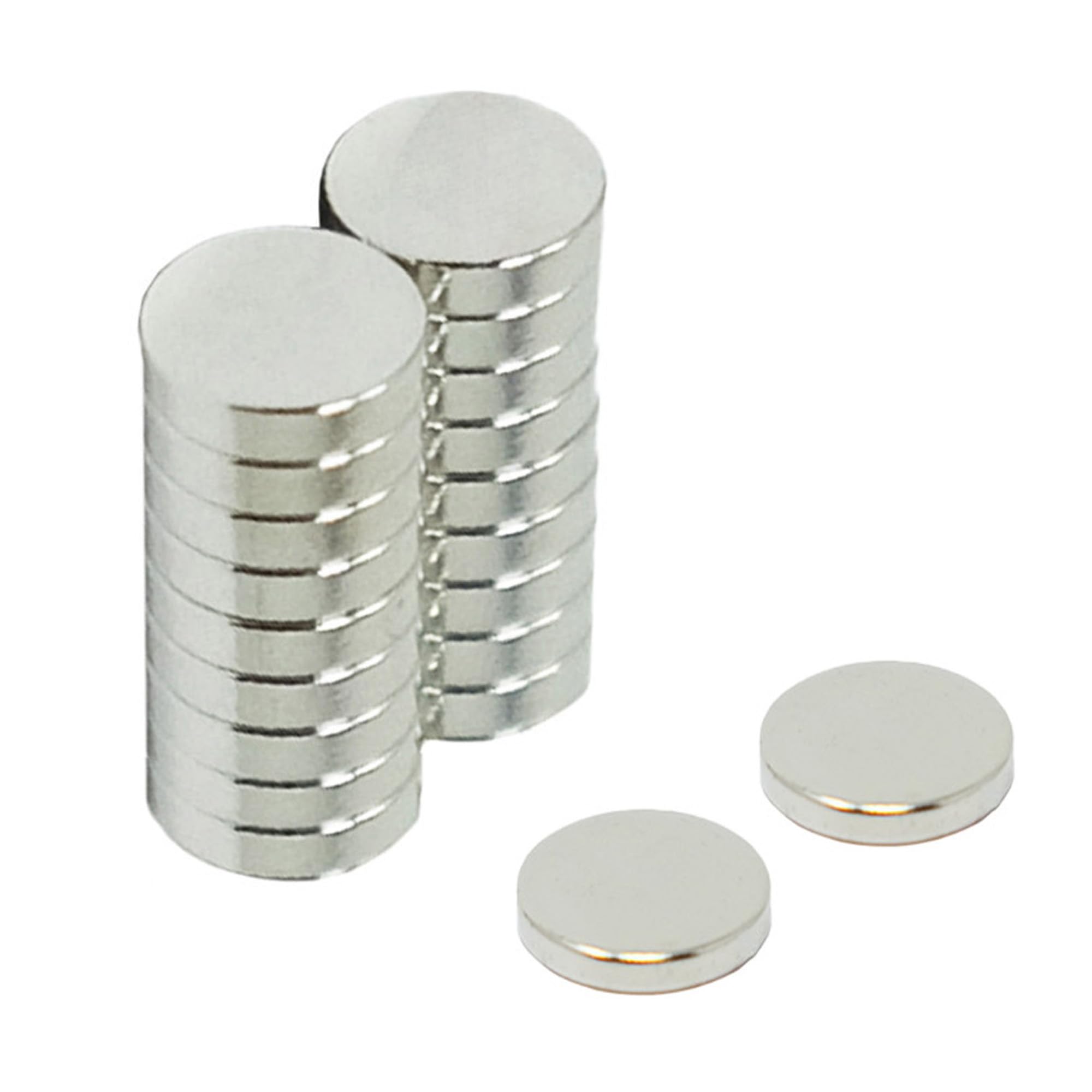 N42 Neodymium Magnet c/w Dimple on North Face for Research, Technology and Crafts - 6mm dia x 1.5mm thick - 0.44kg Pull - Pack of 20