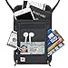 AIKELIDA RFID Blocking Passport Holder Neck Stash Pouch Security Travel Wallet