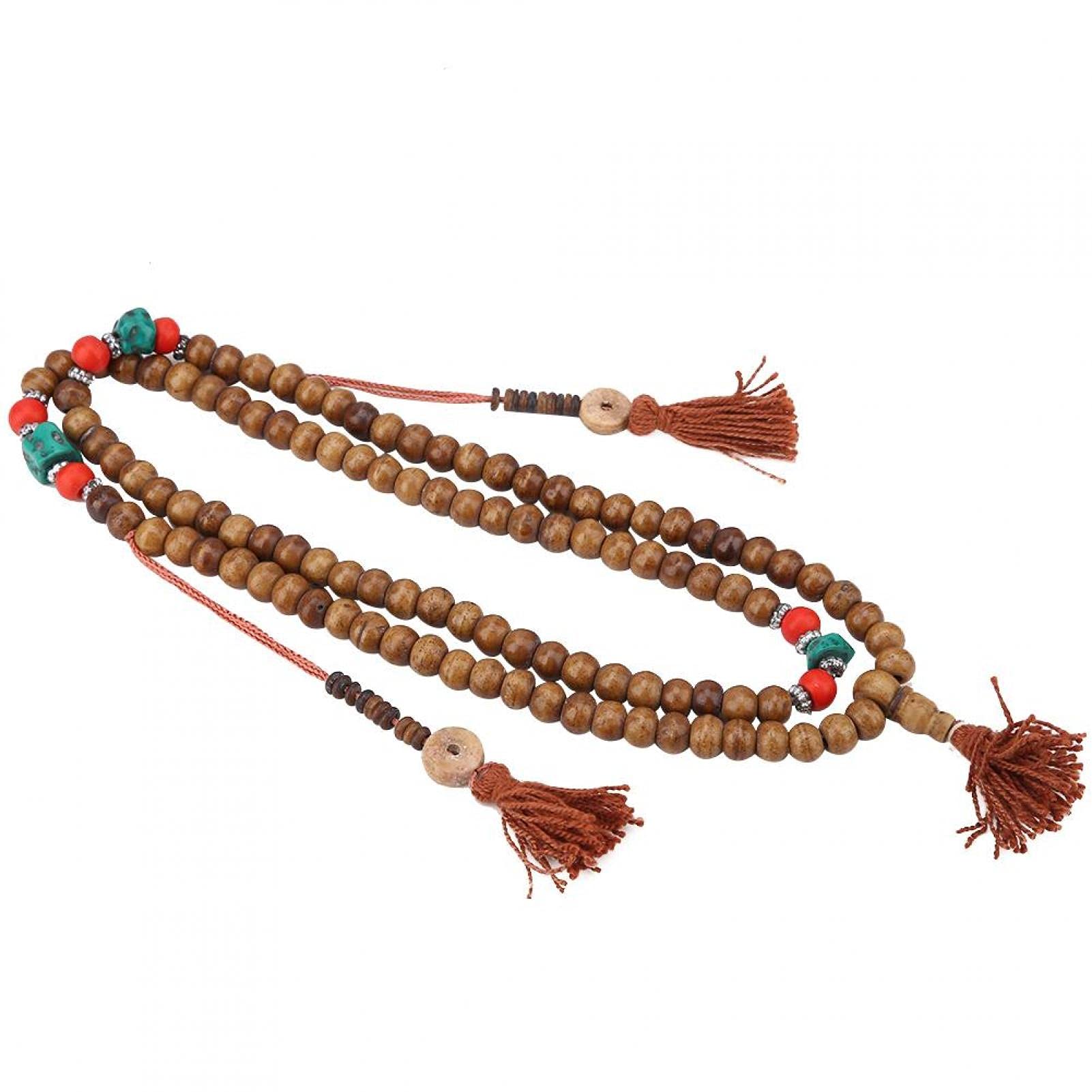 Zerodis Mala Beads Bracelet, Tibetan Rosary Beads Tibetan Meditation Beads for Buddhist for Prayer Meditation (Zerodis61kenmb7rh6902)