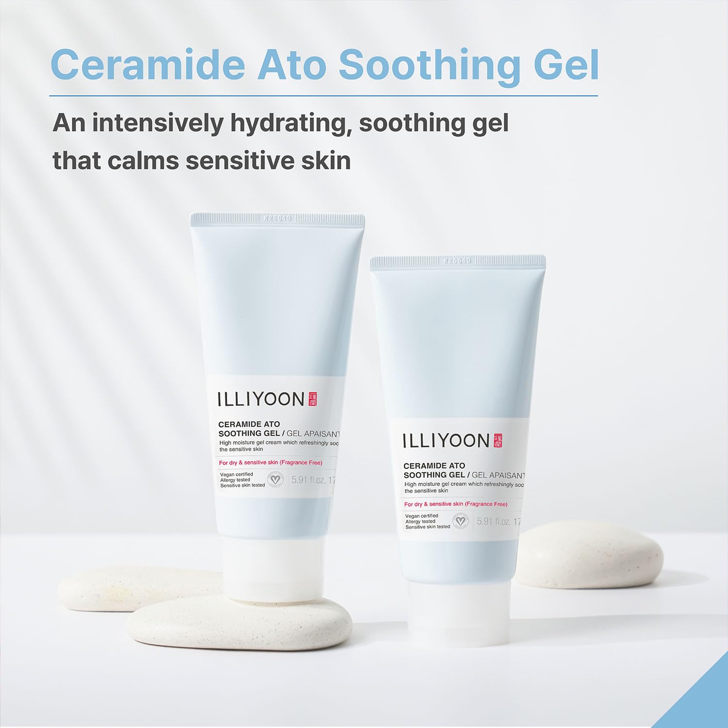 Illiyoon Ceramide Ato Soothing Gel - Vegan Facial Moisturizer for All Skin types, 5.9 Fl Oz (175ml)