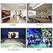 RELEE Projector Screen 100 Inch 16:9 HD Foldable Anti-Crease Portable Outdoor Indoor Projector Movies Screen Wall Mount for Home Theater Support Double Sided