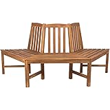 Amazon.de: Baumbank Teakbank 1/2 Kreis Ø ca. 180 cm Gartenbank