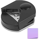 Black Radius Corner Rounder Paper Punch for Office, Photo and Craft Paper Hole Cutter (4mm)
