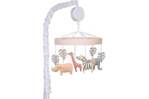 Trend Lab Sweet Jungle Musical Mobile, Relaxing Music Newborn Baby Essentials, 24 in Tall, 20 in Wide (TLMOBILE)
