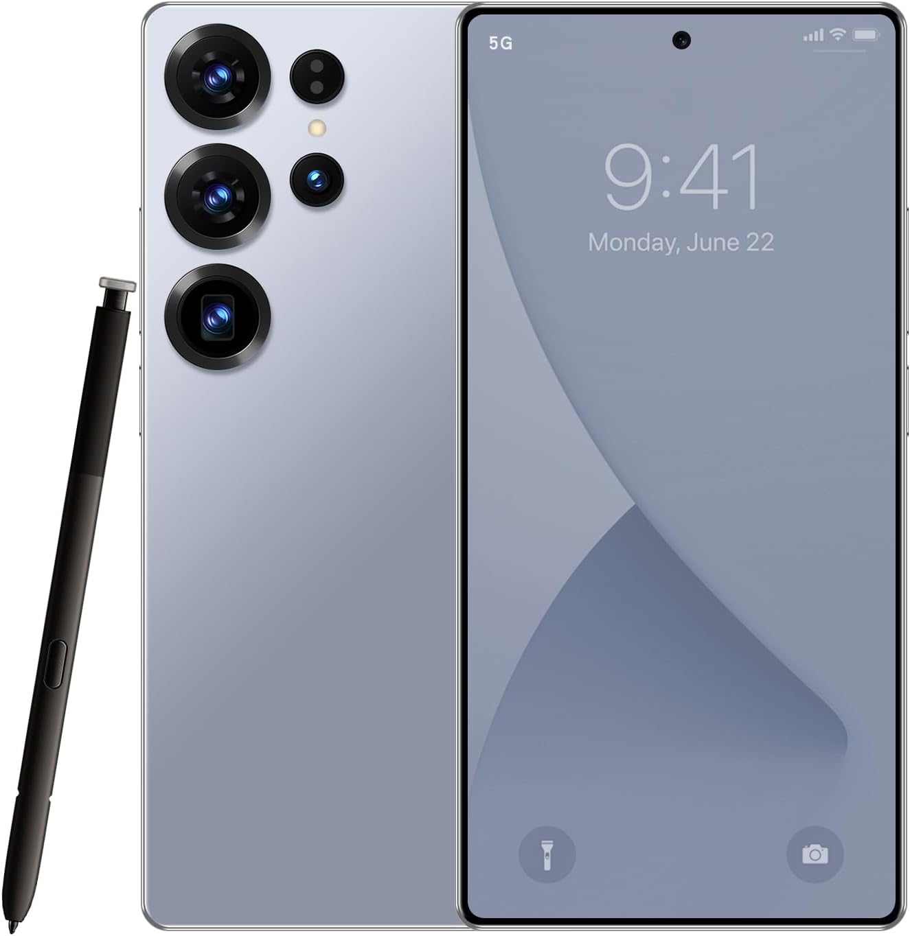 SHUNXINHANG S25 Ultra 5G Unlocked Cell Phone, 16GB+512GB Phone, 6.9" 120Hz Display Smartphone, 108MP Clarity Camera, 7000mAh Long-Lasting Battery, Android 16, Dual SIM/Face ID/GPS-Blue