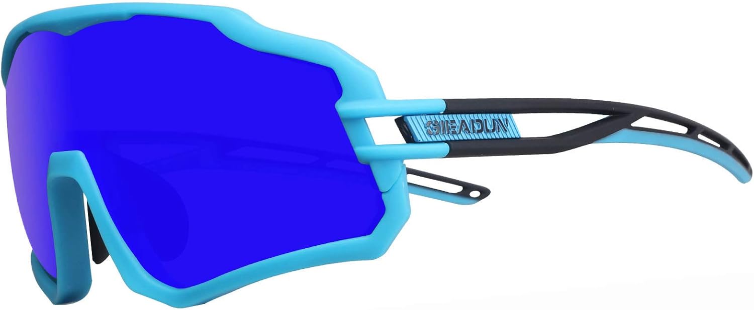 GIEADUN Gafas De Sol Polarizadas para Ciclismo con 3 Lentes