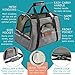 Airline Approved Pet Carrier - Soft Sided Portable Travel Bag with Mesh Windows and Fleece Padding - for Small Dogs and Cats – Fits Under Airplane Seat