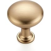 Ravinte Champagne Bronze Mini Cabinet Knobs Dresser Knobs 30 Pack | 1 Inch Diameter, Round Shape, Solid Design, Drawer Pulls, for Dresser Closet Door Knobs Drawer Cabinets