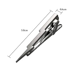 Yoursfs Black Cool Lightning Bolt Tie Clip for Men