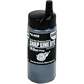TAJIMA Marking Chalk - Black 10.5 oz (300g) Semi Permanent Snap-Line Dye with Durable Bottle & Easy-Fill Nozzle - PLC3-BK300