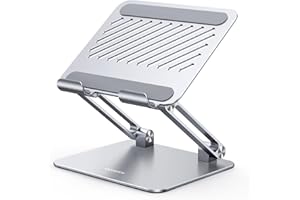 UGREEN Tablet Stand Holder for Desk, Aluminum Desktop Tablet Holder Dock Adjustable Foldable Riser Compatible with iPad Pro 1