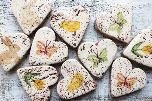 Set of 5 Country wedding favors heart magnets cottage chic guest favors bridal shower spring flowers rustic garden boho wedding bohemian wedding Mother's Day Easter spring flowers 130317-13