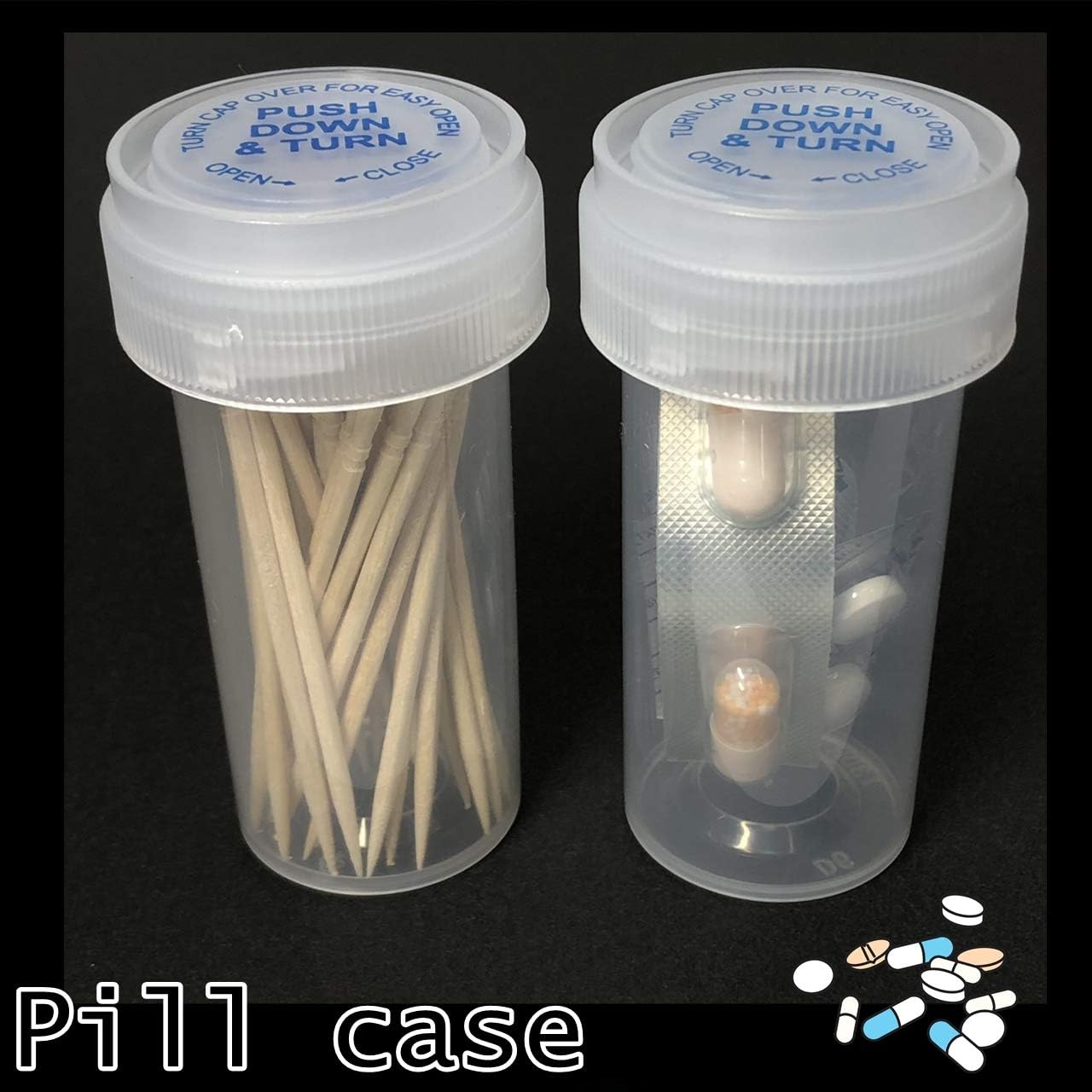 Amazon Rer ピルケース 海外ドラマ ハリウッド映画 海外仕様 薬入れ ４個セット クリア S Cobalt Planet ピルケース