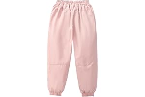 Fleece Lined Ski Pants for Boys Girls Waterproof Windproof Snow Pants Outdoor Hiking Snowpants Kids Warm Winter Ski Trousers