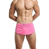 Evankin Men's Ultra-Thin Split Side Underwear Sexy Loincloth Thong Breathable Boxer Briefs Athletic Shorts