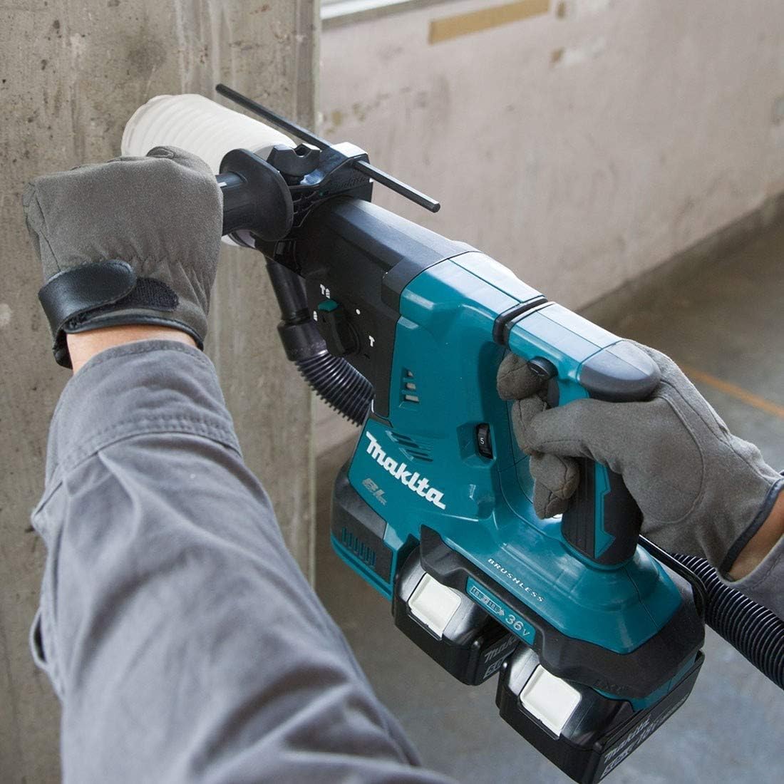 Makita DHR280ZJ (36V) Twin 18V Li-Ion LXT Brushless Rotary Hammer SDS-Plus Supplied in A Makpac Case - Image 3