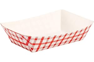 Karat Paper Food Trays Disposable [2 LB - 1,000 ct] Sturdy Food Boats, Leak Resistant | Ideal for Snacks, Nachos and Finger Foods