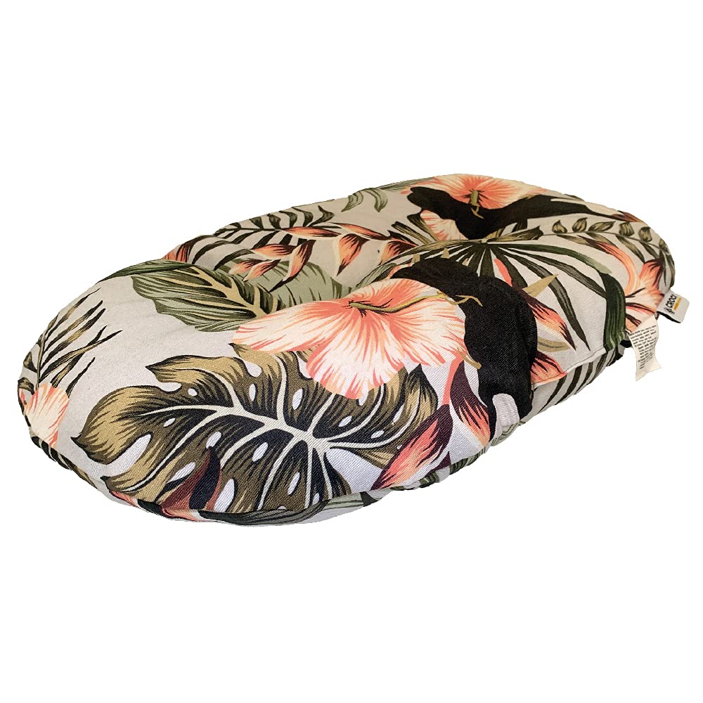 Croci Oval Cushion for Dogs and Cats, Exotic Mobido, Can be Used on Both Sides, Jungle Style Design, 69 x 45 cm