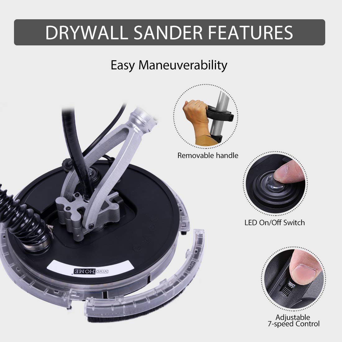 VIVOHOME V710DS Drywall Sanders product image 3