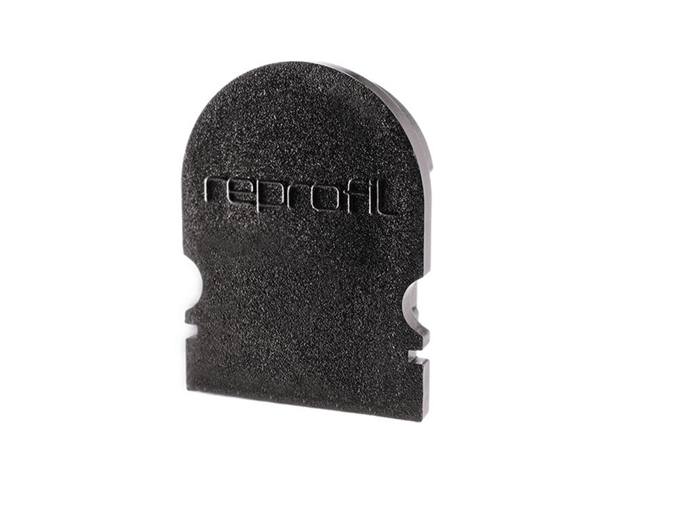 Reprofile end Cap L-AU-02-10, Black, 16 mm, 2 Pieces
