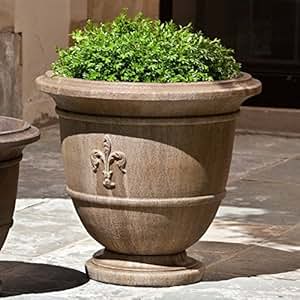 amazon.com : round urn planter size: large, finish: aged