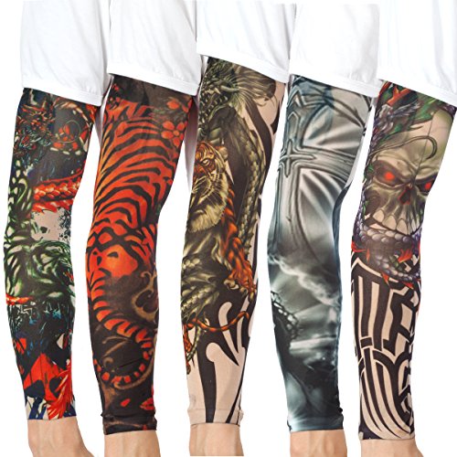 5 20PCS+Temporary+Tattoo+Sunscreen+Sleeves