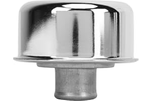 Culnflun Oil Breather, 1-1/4" Push-in Breather with Tube, Alve Cover Breather Cap, Chrome Round Oil Filler Push in Style for 