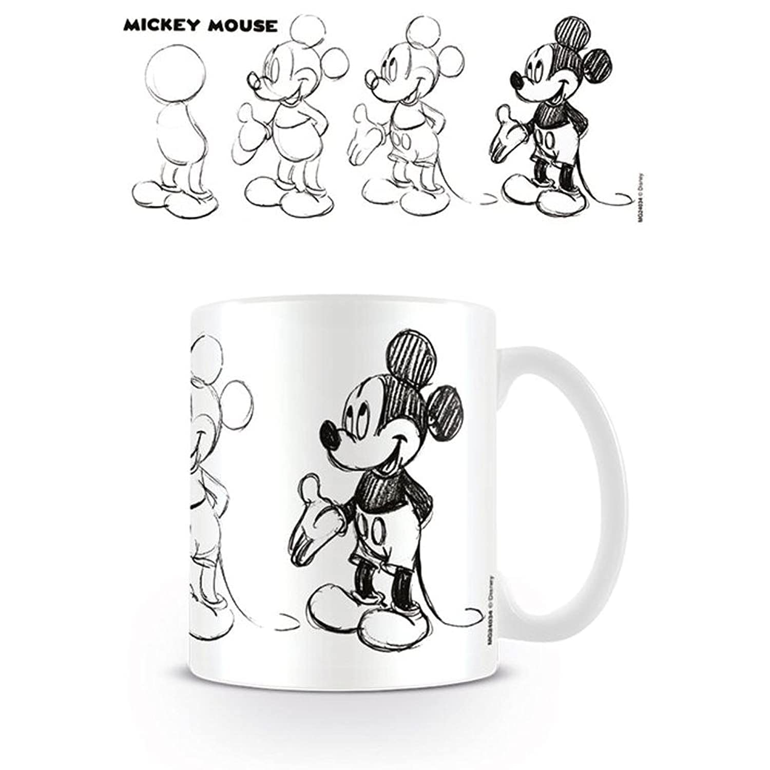 Pyramid Mickey Mouse (Sketch Process) - Coffee Mug