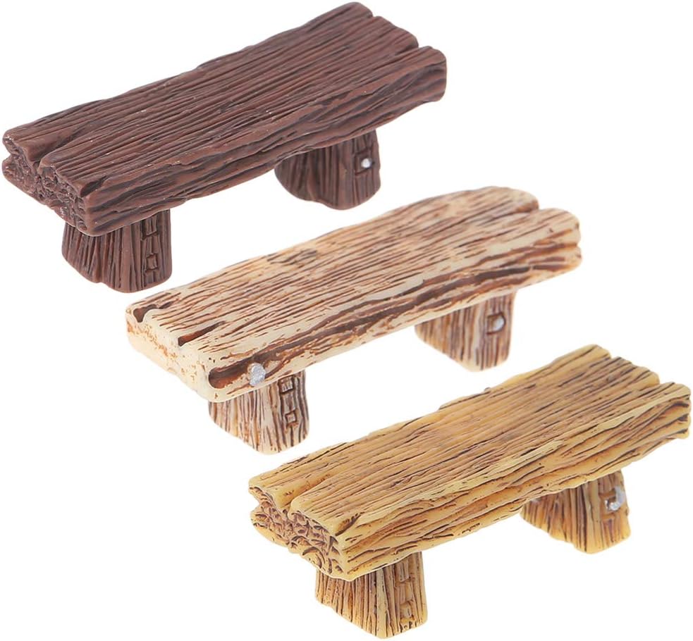 Shoresu Retro Chair Miniatures Figurines Bonsai Ornaments DIY Micro Landscape Home Decor