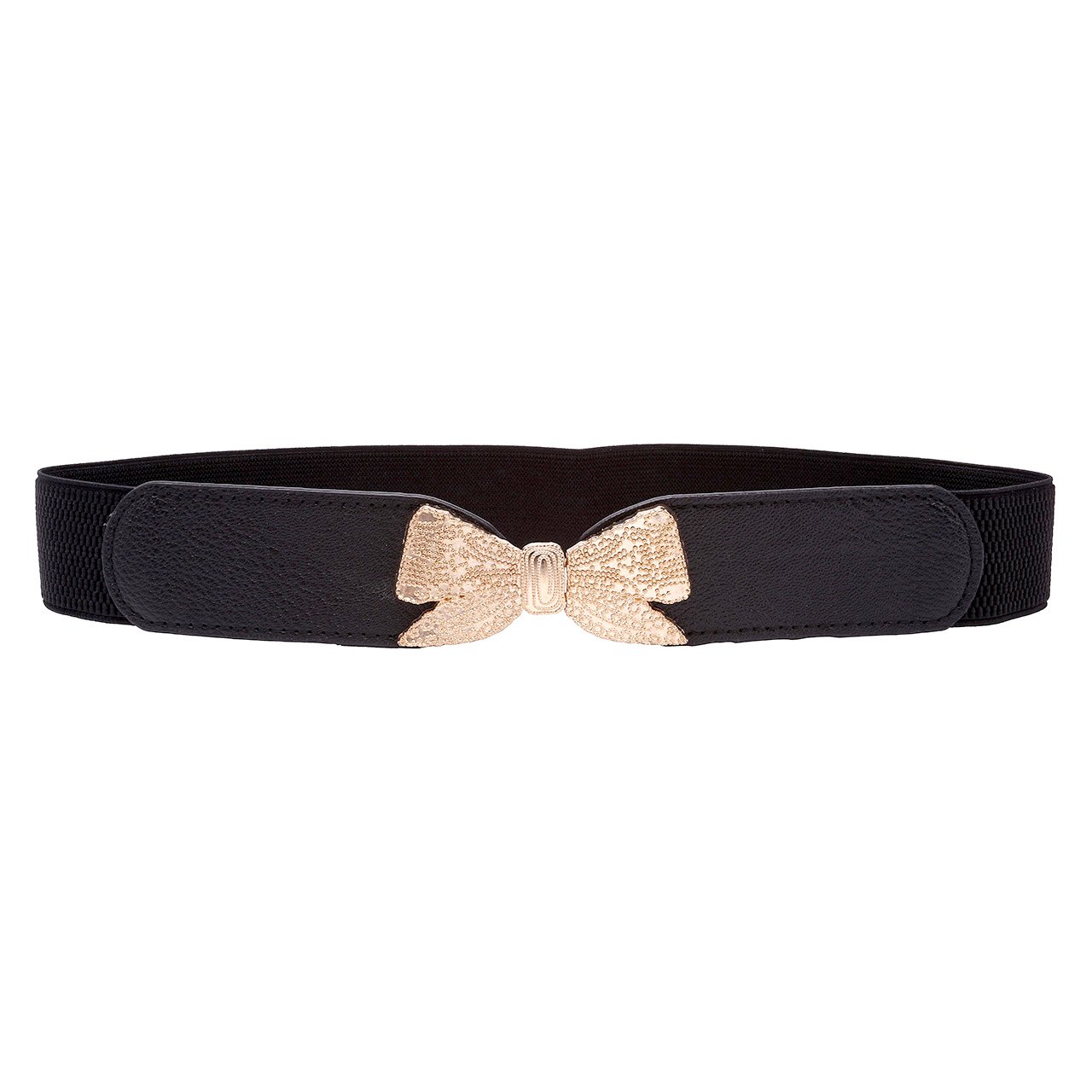 CHIC DIARY Womens Belt Elastic Stretch Cinch Waistband Ornament Lady Cummerband (#03-Bowknot buckle)