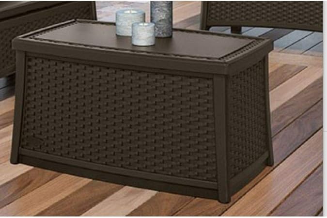 Amazon Com Patio Storage Trunk Coffee Table Porch Storage