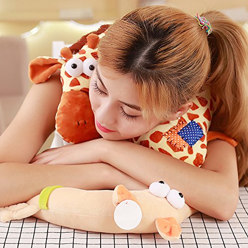 LUCKSTAR U-shaped Pillow - Soft & Small Cartoon Neck Pillow Comfortable Travel Pillow Animal Travel Neck Pillow Plush Toy Provides Relief and Support for Neck Pain Suit for Travel, Home (Blue Dragon)