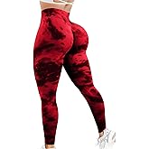 JGS1996 Tie Dye Scrunch Butt Lifting Leggings for Women Booty Sculpting Workout Tight High Waist Tummy Control Yoga Gym Pants