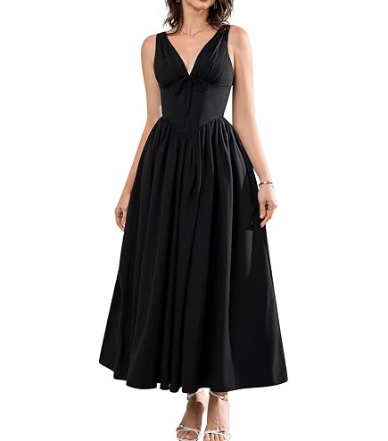 Burleska Womens Ophelie Steampunk Corset Dress (24-M, Black) at Amazon Women's Clothing store