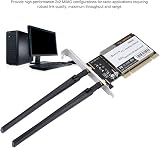 fasient 300Mbps Dual Band WiFi Card AR9220 PCIe 2.4/5GHz 802.11n for Win view 6