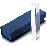 Sumnacon Photography Prism 6" Crystal Glass Triangular Prism | Refracted Light Spectrum Rainbow Maker Prism Full Rainbow Color Spectrum Best for Photography