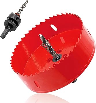 Amazon Com Zxhao 4 5 Inch Hole Saw 1 1 4 Inch Cutting Depth Hss Bi Metal Hole Cutter For Wood Cornhole Boards Plastic Drywall Metal Sheet Home Improvement