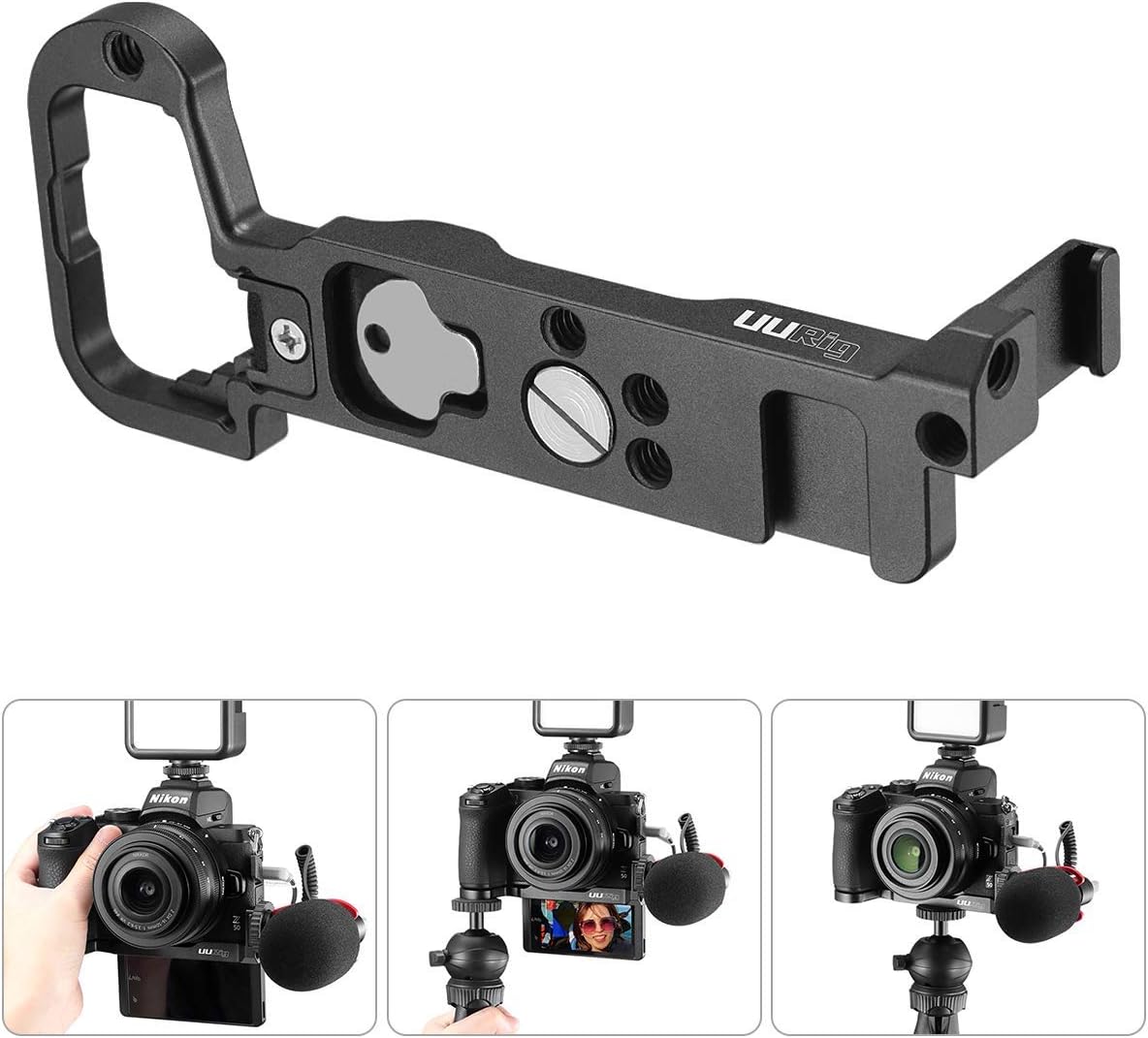 UURig Cold Shoe Microphone Mount for Nikon Z50 Camera, Z50