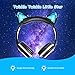Esonstyle Kids Headphones Over Ear with LED Glowing Cat Ears,Safe Wired Kids Headsets 85dB Volume Limited, Food Grade Silicone, 3.5mm Aux Jack, Cat-Inspired Pink Headphones for Girls Boys (Black)thumb 1
