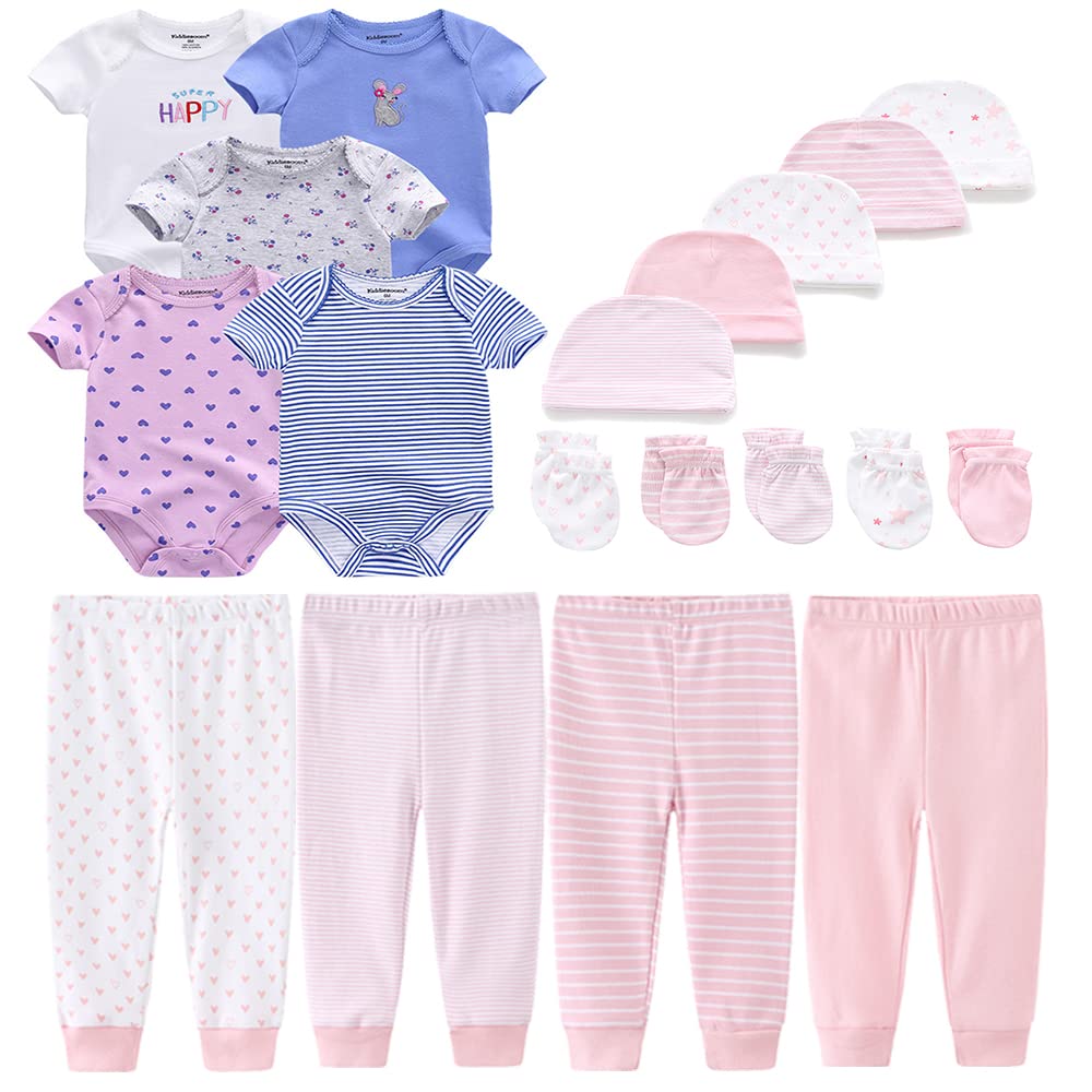 Kiddiezoom Unisex Baby Layette Essentials Giftset Clothing Set 19-Piece Image Kiddiezoom Unisex Baby Layette Essentials Giftset Clothing Set 19-Piece Image