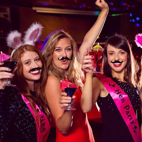 Fausses Moustaches Auto-Adhésif, 60 Pack Fake Moustache de Nouveauté