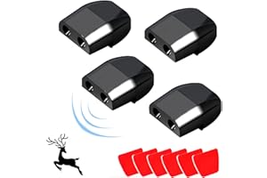 GRAMPUS Deer Whistles for Car Invisible Automotive Interior Safety Products Animal Warning Devices Horns Sensor Alerts Gadgets for Car SUV Truck Vehicles (Black-4 Pack)