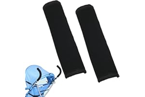 PEIXIONG 2pcs Stroller Handle Cover (6.3 * 5.51inches), Replacement Baby Stroller Handle Pads, Handle Sleeve Cover for Baby Stroller Pushchair, Pushchair Armrest Dust Proof Handle Protector Sleeve
