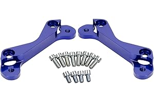 maXpeedingrods Rear Brake Caliper Adapters for Subaru WRX 2002-2005, Subaru Forester Legacy GT 2000-2008, Brake Mounting Brackets for WRX Impreza, Blue