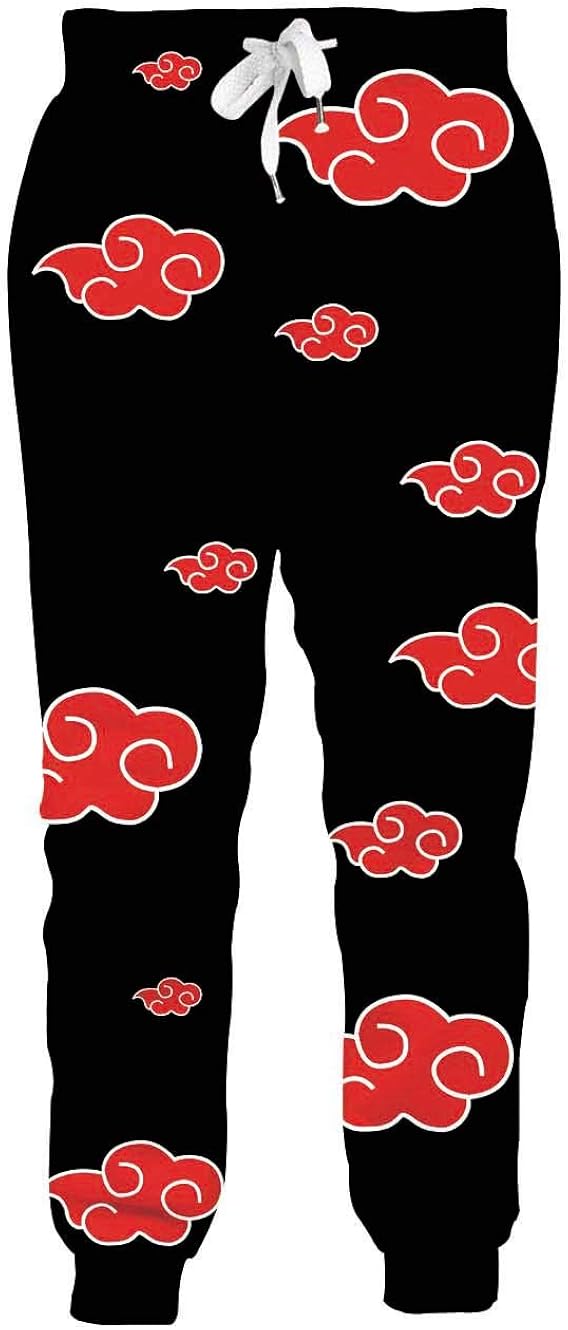 Ocsoc Women/Men Dragon Ball Z Joggers Sweatpants 3D Cartoon Anime Print Trousers with Drawstring Baggy Jogging Pants M-XXL