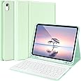 TQQ for iPad 10th Generation Case with Keyboard (10.9", 2022) & iPad (A16) 11th Gen (11", 2025) - Magnetic Wireless Detachable Keyboard, Stand Folio Cover with Pencil Holder, Thin & Light (Green)