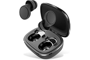 IDE11 Ear Plugs for Sleeping Noise Cancelling - 35dB Reusable Ear Plugs with 7 Eartips and Carry Case - Flexible Hearing Protection - Replaceable Single/Double Eartips for Sleep, Focus, Travel, Work, Black