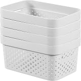 Curver Infinity Dots Rect Storage Boxes Set of 4 4.5 Litre White view 7