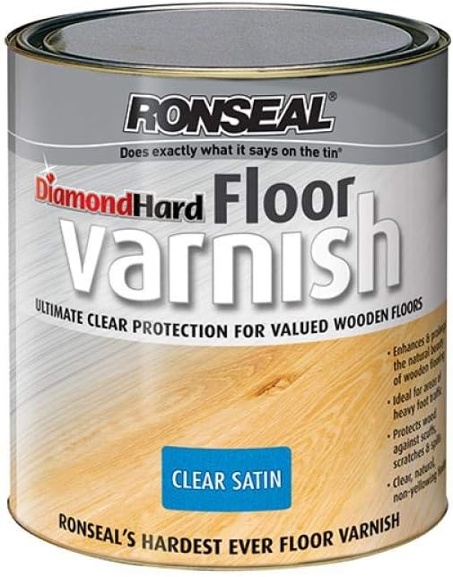Ronseal DHFVS5L Diamond Hard Floor Varnish Satin 5 Litre